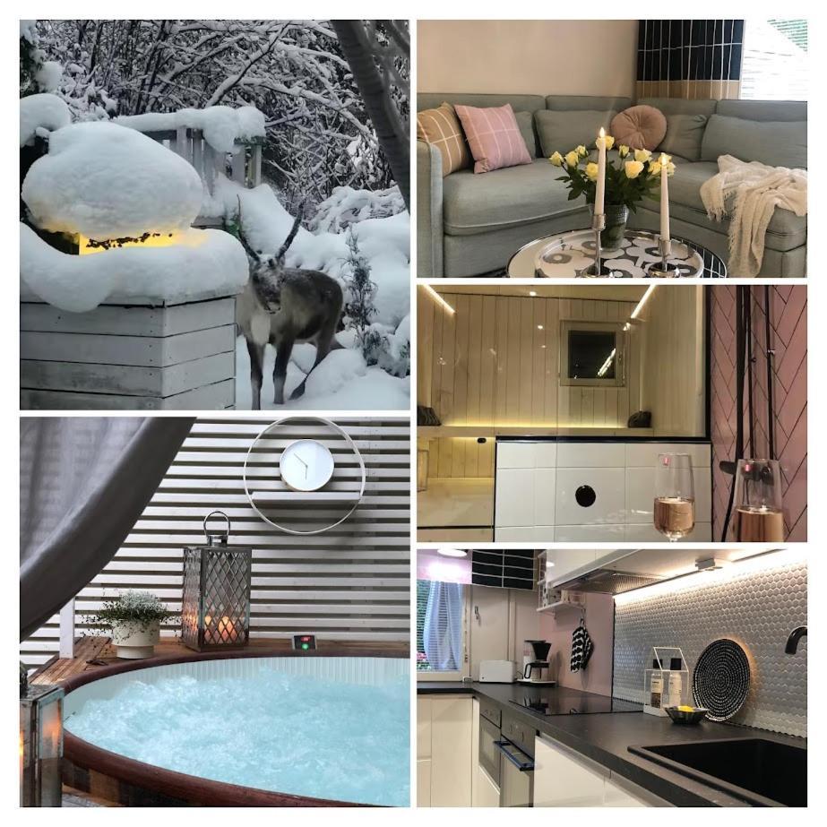 Snowcrystal Home With Jacuzzi And Sauna โรวานิเอมิ ภายนอก รูปภาพ